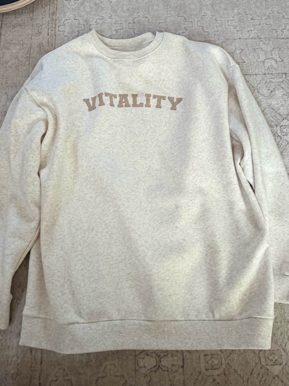 Vitality Cozy® Uni Crew - Oat Marl - Varsity